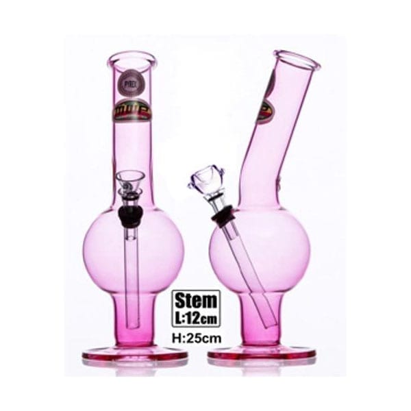 MWP Pink Bent Glass Bubble MWP Pink Bent Glass Bubble