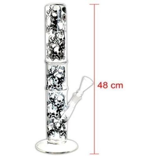 Didgeridoo skull water pipe Features include 5mm Thick Pyrex Glass
