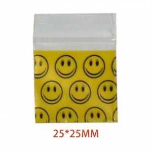 smiley face bag 25mmx25mm