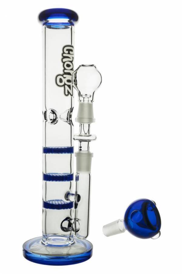 Chongz Three Disk Percolator Glass Bong 35cm