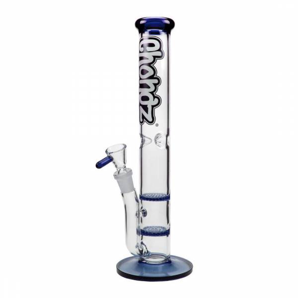 Chongz Double Trouble Honeycomb Diffuser Glass Bong 32cm Blue
